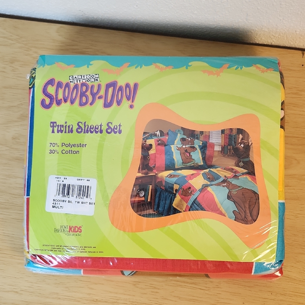 Scooby Doo Twin Sheet Set NWT
